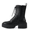 Cleo Black Chunky Platform Combat Boots