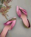 Handmade Flower Petal Pointed Toe Flat Shoes