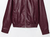 Maris – Burgundy Faux Leather Jacket