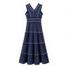 Verelune Elegant Floral Midi Dress