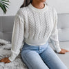 Liora – Cable Knit Crop Sweater