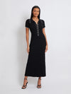 Elara – Button Collar Maxi Dress