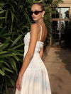 Elara – Pleated Spaghetti Strap Dress