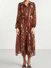 Isla – Jacquard Lapel Dress
