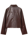 Celeste – Brown Leather Jacket