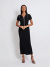 Elara – Button Collar Maxi Dress
