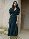 Aveline – Pleated French Tea Dress