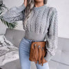 Liora – Cable Knit Crop Sweater