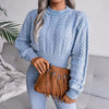Liora – Cable Knit Crop Sweater