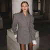 Aveline – Plaid Double-Breasted Blazer