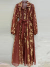 Isla – Jacquard Lapel Dress