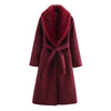 Aurelia – Fur Collar Belted Coat