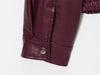 Maris – Burgundy Faux Leather Jacket