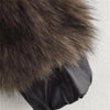 Isolde – Plush Leather Turtleneck Jacket