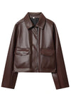 Celeste – Brown Leather Jacket