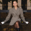 Aveline – Plaid Double-Breasted Blazer