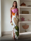Velouria Elegant Floral Midi Dress