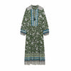Riviérella Elegant Floral Midi Dress