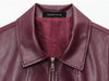 Maris – Burgundy Faux Leather Jacket